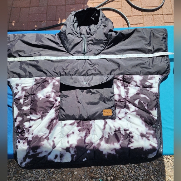 Rumpl Jackets & Coats Rumpl Poncho Smmd Black White Poshmark